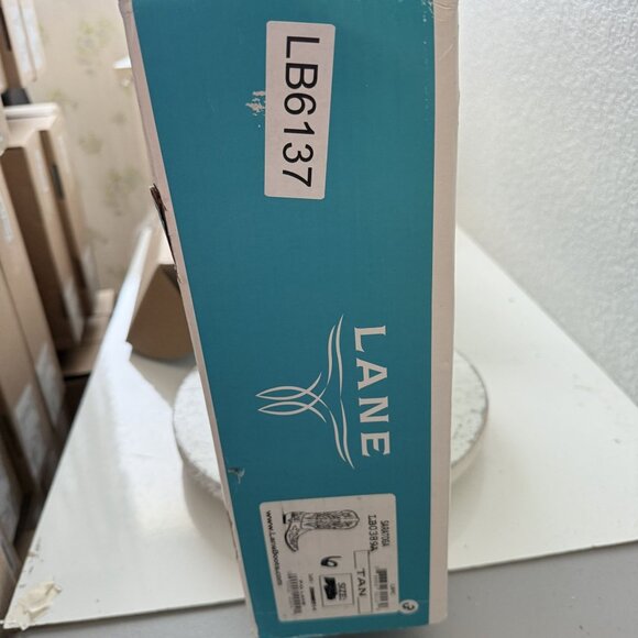 NEW Lane SARATOGA Womens Cowboy Boots 6 Brown Leather Western Cowgirl Mid Calf - Picture 14 of 14